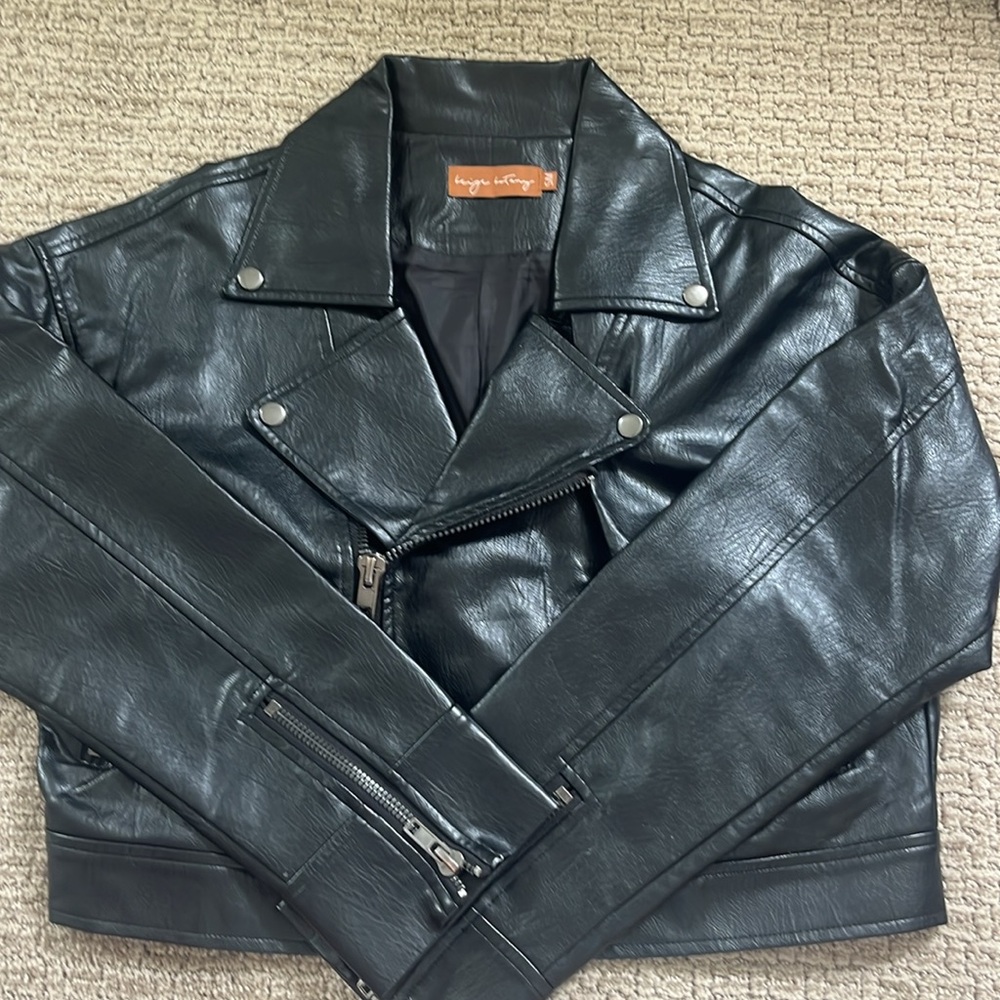 Faux Leather Jacket